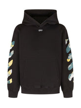 OFF-WHITE KIDS - Hoodie with Oversized Logo - Black - LIDIASHOPPING® - Official Website