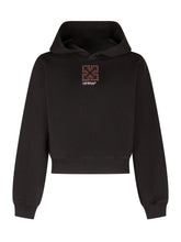 OFF-WHITE KIDS - Felpa Arrow con Cappuccio e Applicazioni - Nero - LIDIASHOPPING® - Official Website