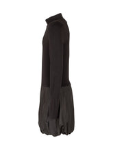 OFF-WHITE KIDS - Abito Corto con Gonna a Palloncino - Nero - LIDIASHOPPING® - Official Website