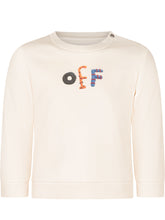 OFF-WHITE KIDS - Felpa Girocollo con Logo Grafico - Bianco - LIDIASHOPPING® - Official Website