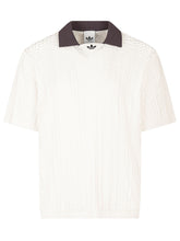 ADIDAS ORIGINALS - Polo in Maglia con Lavorazione a Trecce - Bianco - LIDIASHOPPING® - Official Website