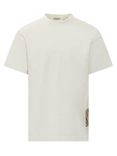 BURBERRY - T-shirt Seth a Maniche Corte - Bianco - LIDIASHOPPING® - Official Website