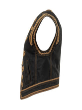 MARANT ÉTOILE - Gilet Edmee con Ricami Ornamentali - Nero - LIDIASHOPPING® - Official Website