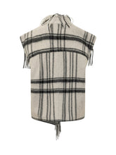 MARANT ÉTOILE - Ginesa Fringed Vest - White - LIDIASHOPPING® - Official Website