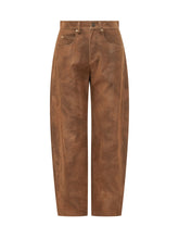 MARANT ÉTOILE - Pantaloni Belky a Gamba Ampia - Marrone - LIDIASHOPPING® - Official Website