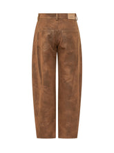 MARANT ÉTOILE - Pantaloni Belky a Gamba Ampia - Marrone - LIDIASHOPPING® - Official Website