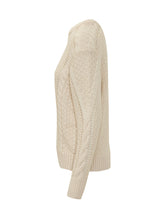 MARANT ÉTOILE - Pullover Karol con Lavorazione Intrecciata - Bianco - LIDIASHOPPING® - Official Website