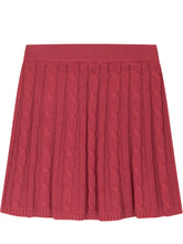 POLO RALPH LAUREN KIDS - Minigonna in Maglia a Trecce - Rosso - LIDIASHOPPING® - Official Website
