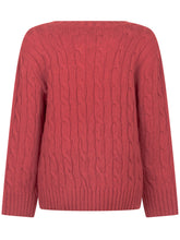 POLO RALPH LAUREN KIDS - Maglia Girocollo a Trecce - Rosso - LIDIASHOPPING® - Official Website