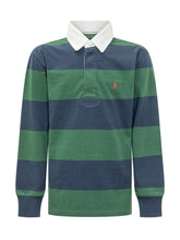 POLO RALPH LAUREN KIDS - Striped Rugby Polo Shirt - Multicolor - LIDIASHOPPING® - Official Website
