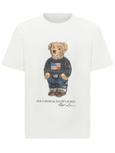 POLO RALPH LAUREN KIDS - T-shirt with Bear Graphic - White - LIDIASHOPPING® - Official Website