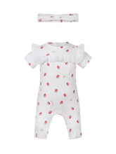MONNALISA - Romper With Headband - White - LIDIASHOPPING® - Official Website