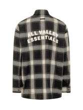 FEAR OF GOD ESSENTIALS - Checked Button Up Shirt - Grey - LIDIASHOPPING® - Official Website