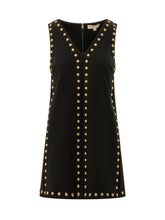 MICHAEL MICHAEL KORS - Abito Smanicato con Scollo a V e Borchie - Nero - LIDIASHOPPING® - Official Website