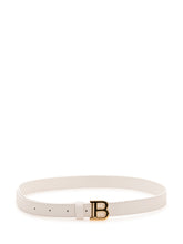 BALMAIN KIDS - Cintura con Fibbia Logo - Bianco - LIDIASHOPPING® - Official Website