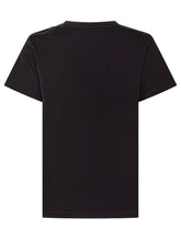 BALMAIN KIDS - T-shirt with Shoulder Buttons - Black - LIDIASHOPPING® - Official Website