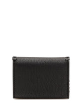 MICHAEL MICHAEL KORS - Portacarte con Patta e Bordo Intrecciato - Nero - LIDIASHOPPING® - Official Website