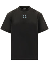 44 LABEL GROUP - T-shirt con Logo Frontale - Nero - LIDIASHOPPING® - Official Website