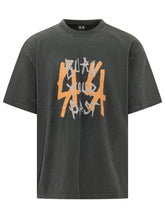 44 LABEL GROUP - T-shirt con Stampa Frontale - Nero - LIDIASHOPPING® - Official Website