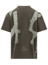 44 LABEL GROUP - T-shirt con Motivo Numerico Frontale - Verde - LIDIASHOPPING® - Official Website