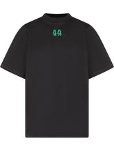 44 LABEL GROUP - T-shirt with High Neck and Logo - Black - LIDIASHOPPING® - Official Website