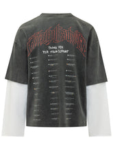 44 LABEL GROUP - T-shirt Over Double a Maniche Sovrapposte - Nero - LIDIASHOPPING® - Official Website