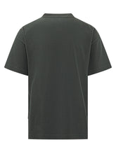 PALM ANGELS - T-shirt con Ricamo Logo Frontale - Nero - LIDIASHOPPING® - Official Website