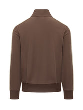 PALM ANGELS - Track Jacket with Side Stripes - Brown - LIDIASHOPPING® - Official Website