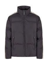 PALM ANGELS - Piumino con Bande Laterali - Nero - LIDIASHOPPING® - Official Website