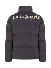 PALM ANGELS - Piumino con Bande Laterali - Nero - LIDIASHOPPING® - Official Website