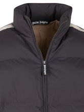 PALM ANGELS - Piumino con Bande Laterali - Nero - LIDIASHOPPING® - Official Website