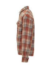 PALM ANGELS - Overshirt a Quadri con Tasche Applicate - Arancione - LIDIASHOPPING® - Official Website