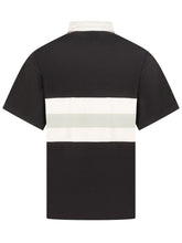 PALM ANGELS - Polo a Righe con Tasca sul Petto - Nero - LIDIASHOPPING® - Official Website