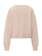 PALM ANGELS - Felpa Girocollo con Logo Applicato - Rosa - LIDIASHOPPING® - Official Website