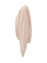 PALM ANGELS - Felpa Girocollo con Logo Applicato - Rosa - LIDIASHOPPING® - Official Website