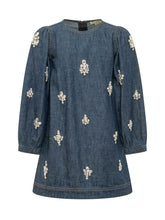 STELLA MCCARTNEY KIDS - Abito Corto con Applicazioni Decorative - Blu - LIDIASHOPPING® - Official Website