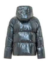 STELLA MCCARTNEY KIDS - Piumino Lucido con Cappuccio - Blu - LIDIASHOPPING® - Official Website