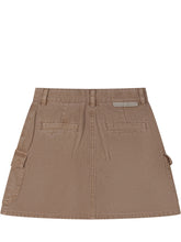STELLA MCCARTNEY KIDS - Minigonna Cargo con Tasche Applicate - Marrone - LIDIASHOPPING® - Official Website
