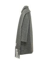 WEEKEND by MAX MARA - Latino Cape Coat with Fringes - Grey - LIDIASHOPPING® - Official Website