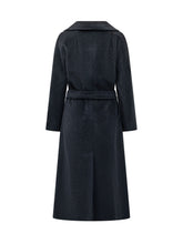 WEEKEND by MAX MARA - Cappotto Tempera Lungo con Cintura - Blu - LIDIASHOPPING® - Official Website