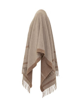 MAX MARA STUDIO - Poncho Pirania - Beige - LIDIASHOPPING® - Official Website