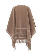 MAX MARA STUDIO - Poncho Pirania - Beige - LIDIASHOPPING® - Official Website
