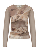 FIORUCCI - Top in Rete con Stampa Figurativa - Verde - LIDIASHOPPING® - Official Website
