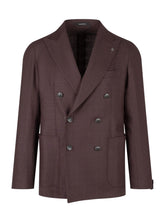 TAGLIATORE - Double Breasted Jacket with Patch Pockets - Red - LIDIASHOPPING® - Official Website