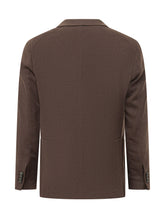 TAGLIATORE - Montecarlo Single Breasted Blazer with Patch Pockets - Brown - LIDIASHOPPING® - Official Website