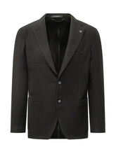 TAGLIATORE - Montecarlo Blazer with Peak Lapels - Black - LIDIASHOPPING® - Official Website
