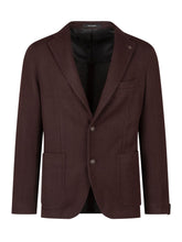 TAGLIATORE - Montecarlo Single Breasted Jacket - Red - LIDIASHOPPING® - Official Website