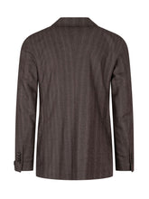 TAGLIATORE - Vesuvio Double Breasted Striped Suit - Brown - LIDIASHOPPING® - Official Website
