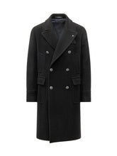 TAGLIATORE - Double Breasted Coat - Blue - LIDIASHOPPING® - Official Website
