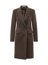TAGLIATORE - Parigi Double Breasted Coat - Brown - LIDIASHOPPING® - Official Website